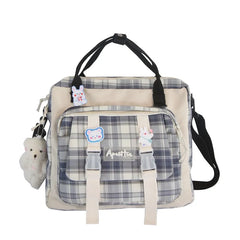 Canvas Mini Small Backpack Badge Girl Backpack Small School Backpacks