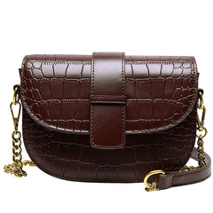 Women Shoulder Bag PU Leather Small Square Bag Wild Female Daily Messenger Bag