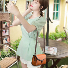 Women Shoulder Bag PU Leather Small Square Bag Wild Female Messenger Bag