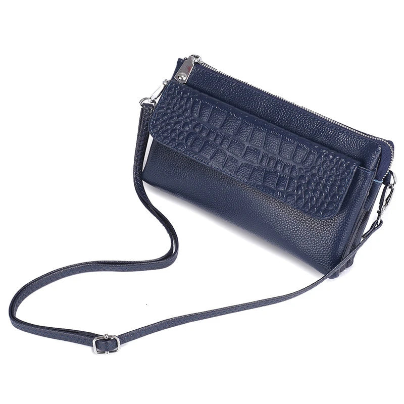 Cow Leather Shoulder Bag for Women Small Handbag Purse Crossbody Bag