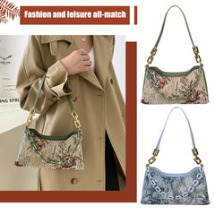 Oil Painting Printed Shoulder Bag for Women
