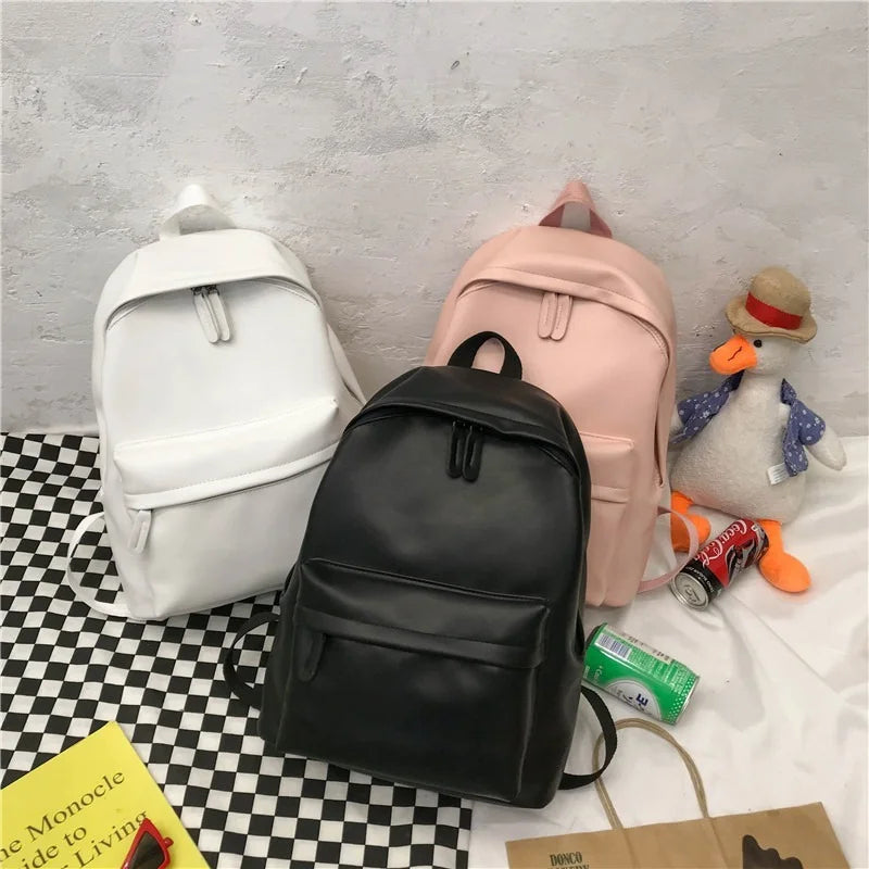 Women Nylon Backpack Teenager School Bags Female