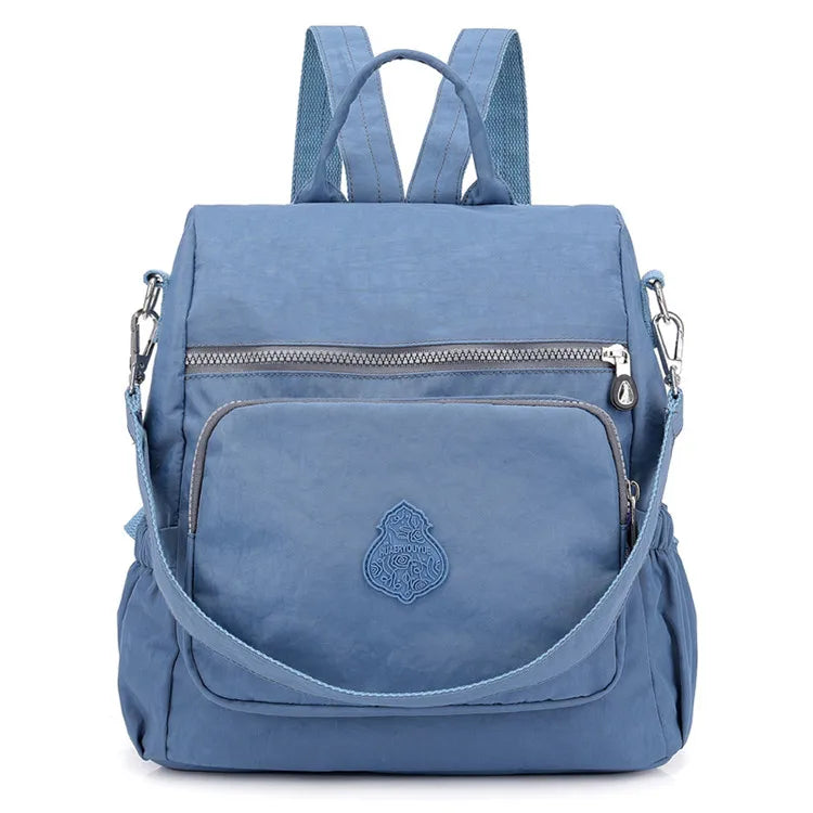 Waterproof Nylon Backpack for Girls Large Capacity Casual Bookbag