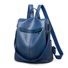 Women Backpack High Youth Leather Travel Schoolbag for Teenage Girls