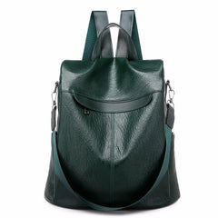 Women Backpack High Youth Leather Travel Schoolbag for Teenage Girls