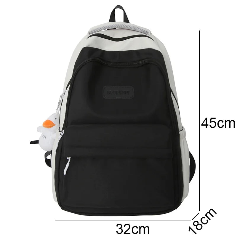 Green Laptop College Backpack for Women