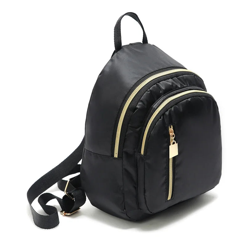 Women Mini Soft Multifunctional Backpack Nylon Female Travel Rucksack