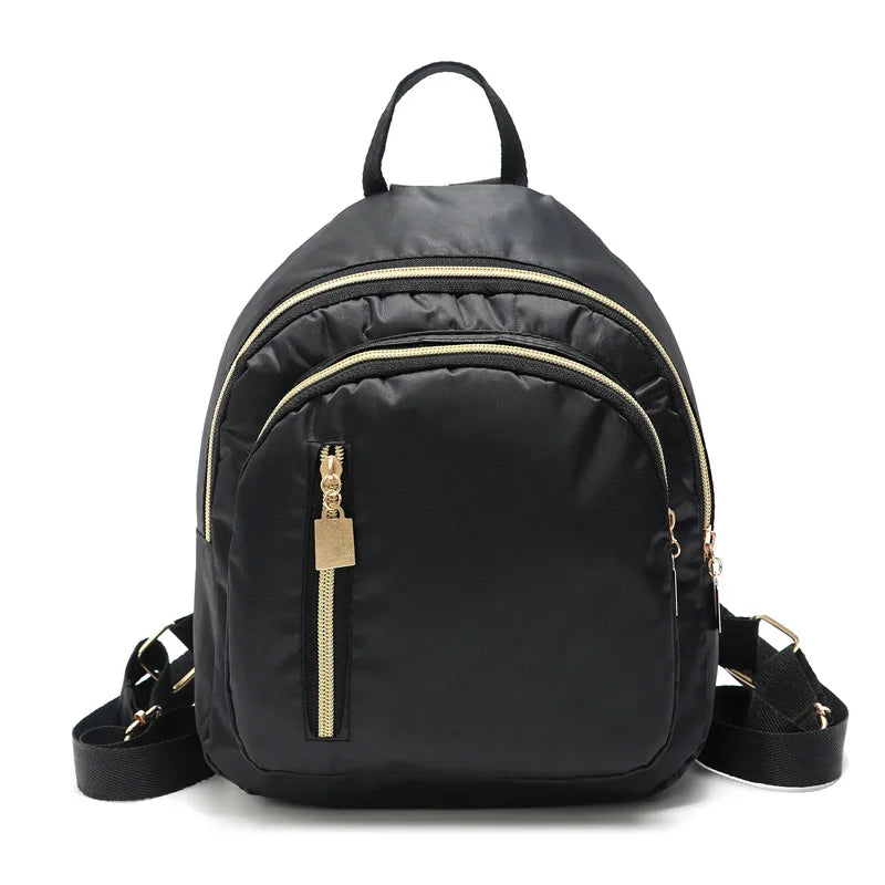 Women Mini Soft Multifunctional Backpack Nylon Female Travel Rucksack