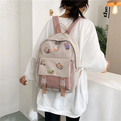 Women Backpack Soft Touch Small Backpack Female Student Shoulder Bag