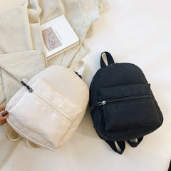 Women Backpack Solid Preppy Style Handbags Student School Knapsac