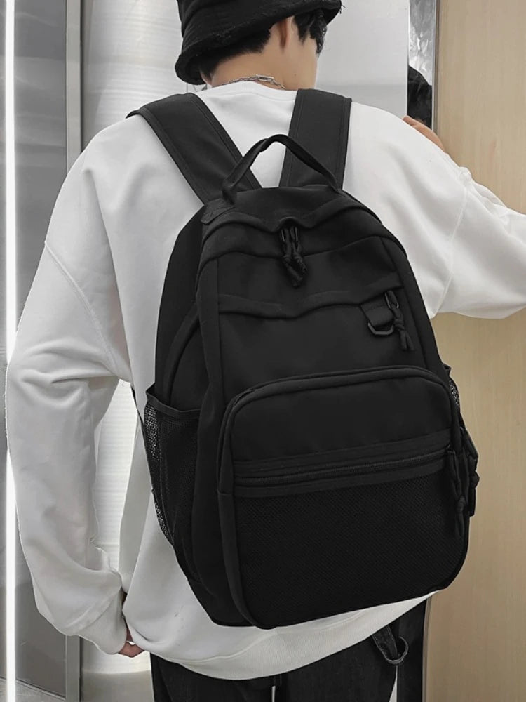 Summer Nylon School Bag For Girls Mesh Large Capacity Student