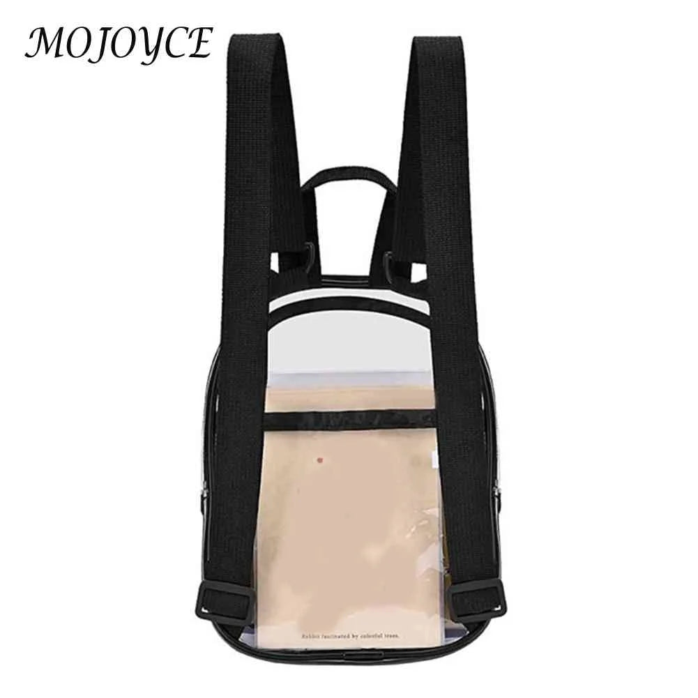 Transparent Contrast Backpack for Daily Travel