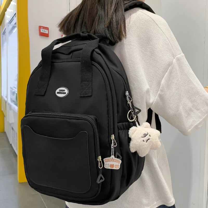 Waterproof Women Backpack Travel School Bag Girl Laptop College Lady Book Bags