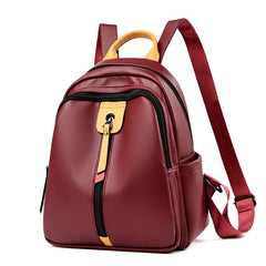 Leather Women Backpack Shoulder Bags Travel Bookbag Rucksack Mochilas