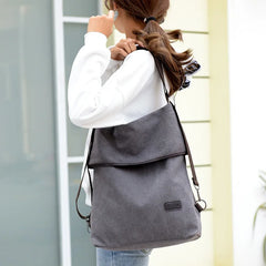 Large Capacity Canvas Backpack Waterproof School Bag for Teen Girls