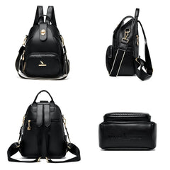 Women Backpacks Soft Leather Travel Shoulder Bags High Quality