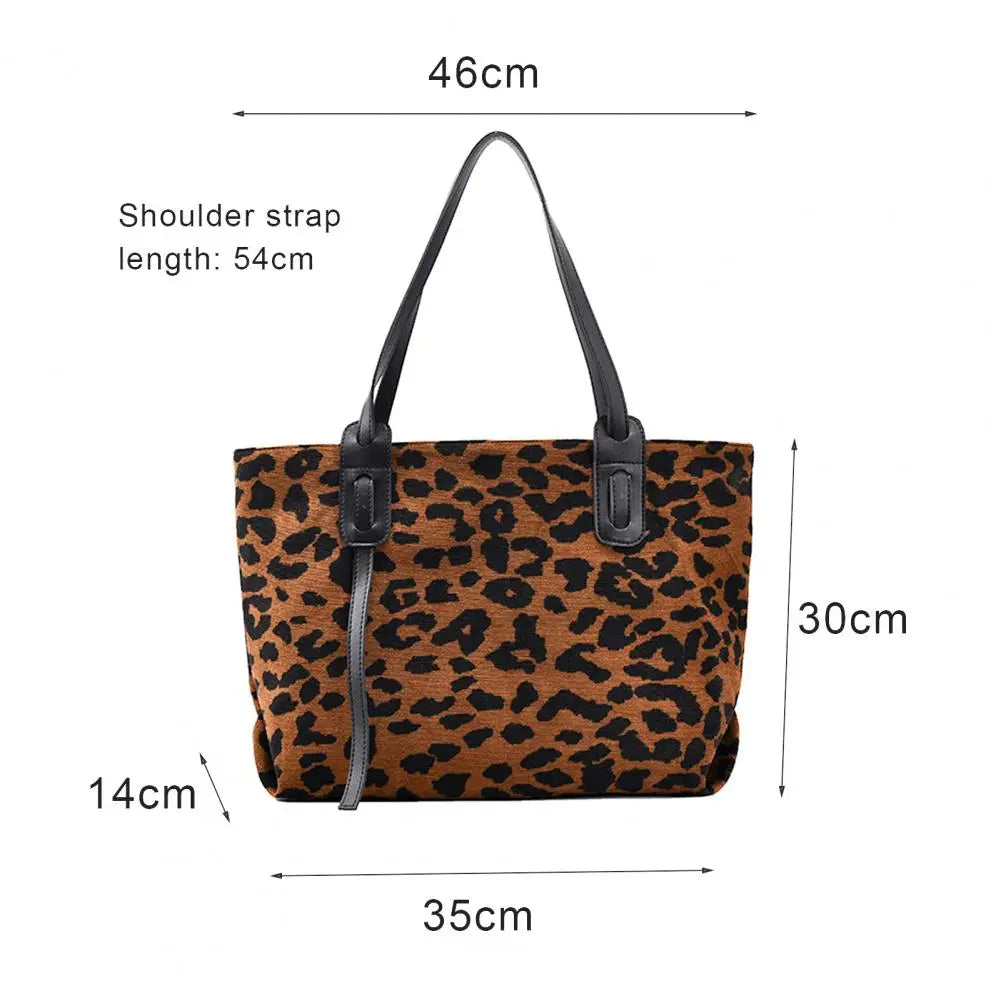 Faux Leather Women Tote Shoulder Bag Zip Closure