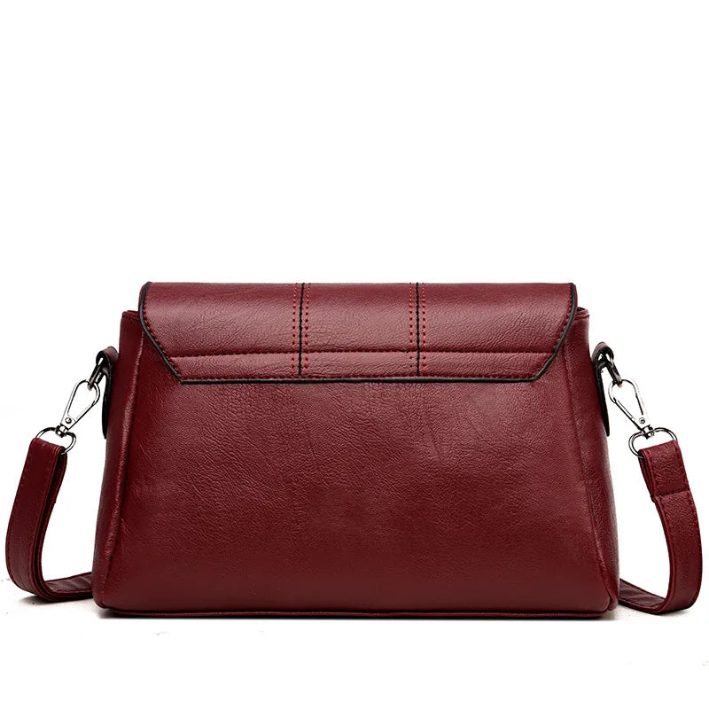 Leather Shoulder Bag Crossbody Bags Flap Messenger Phone Clutch