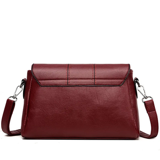 Leather Shoulder Bag Crossbody Bags Flap Messenger Phone Clutch