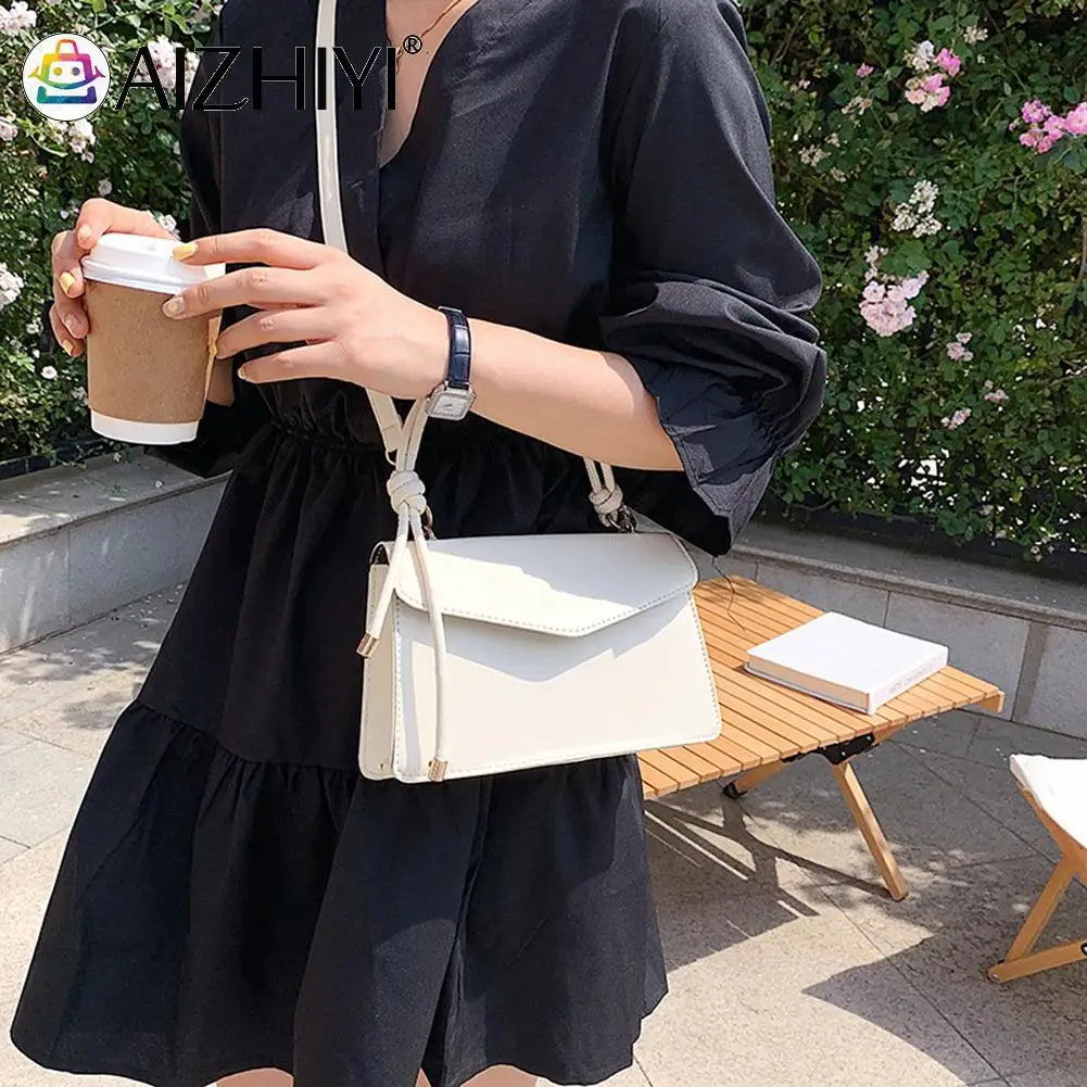 Women Bag PU Leather Shoulder Messenger Ladies Casual Small Flap Purse