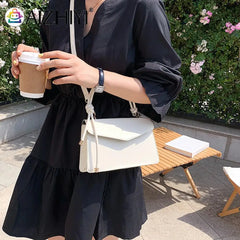 Women Bag PU Leather Shoulder Messenger Ladies Casual Small Flap Purse