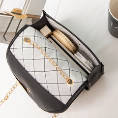 Women Chain Shoulder Crossbody Bag Embroidery Handbags