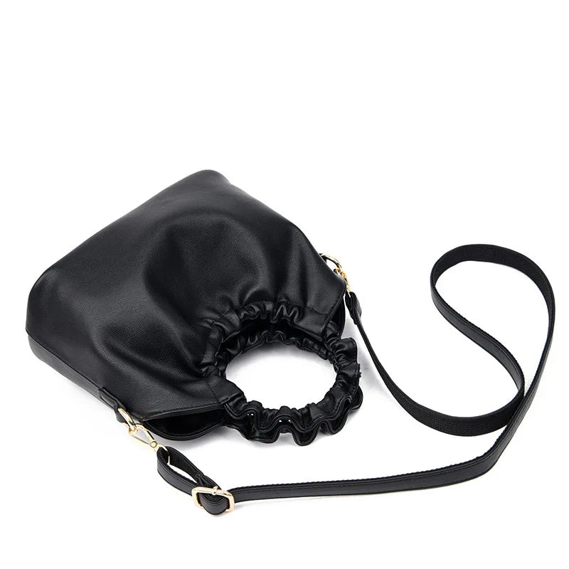 Leather Shoulder Bags Purses Top Handle Totes Female Handbag