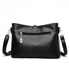 Tassel Leather Shoulder Bag for Women - Crossbody Messenger Tote Handbags