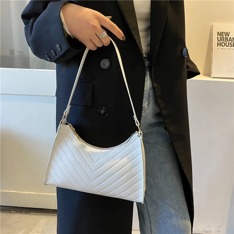 Women Underarm Shoulder Bag Chain Handbag Daily Tote Purse