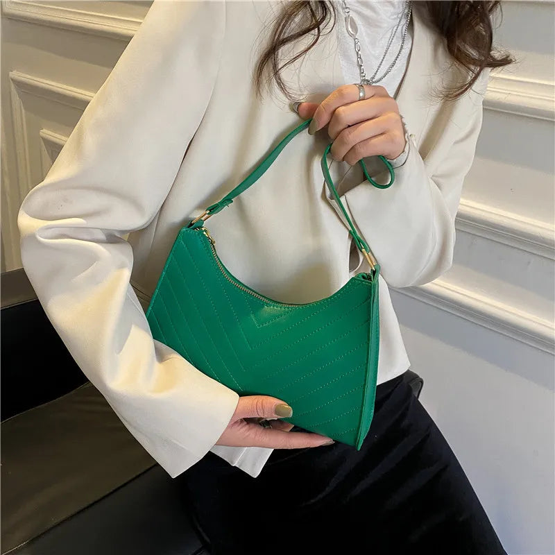 Women Underarm Shoulder Bag Chain Handbag Daily Tote Purse