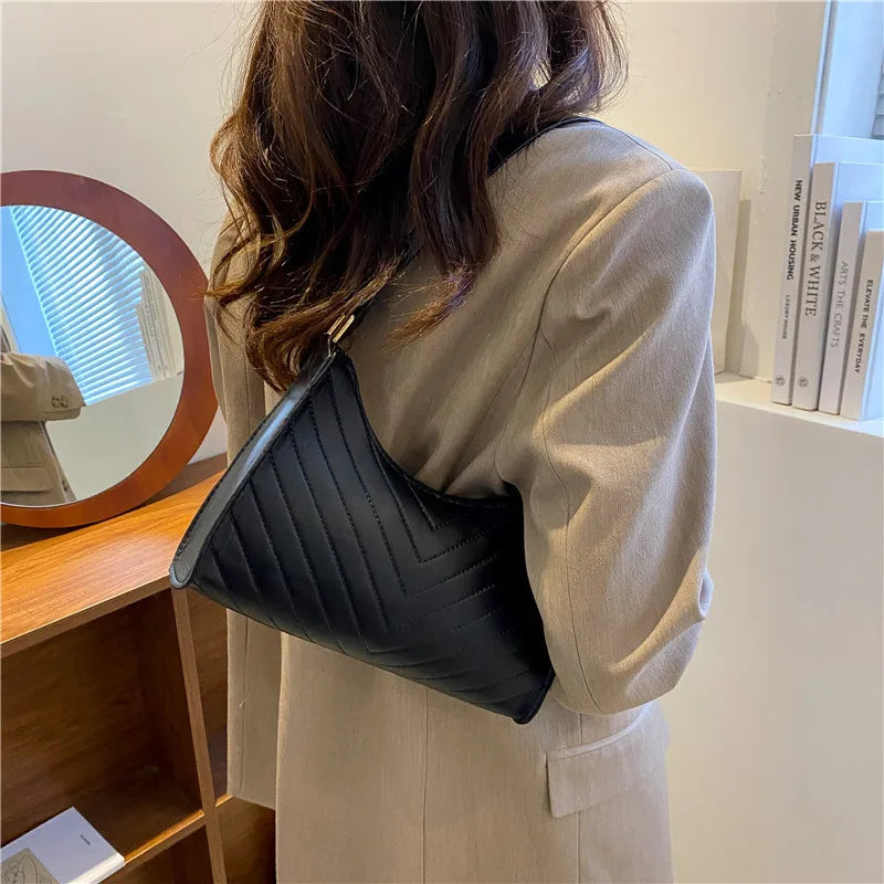 Women Underarm Shoulder Bag Chain Handbag Daily Tote Purse