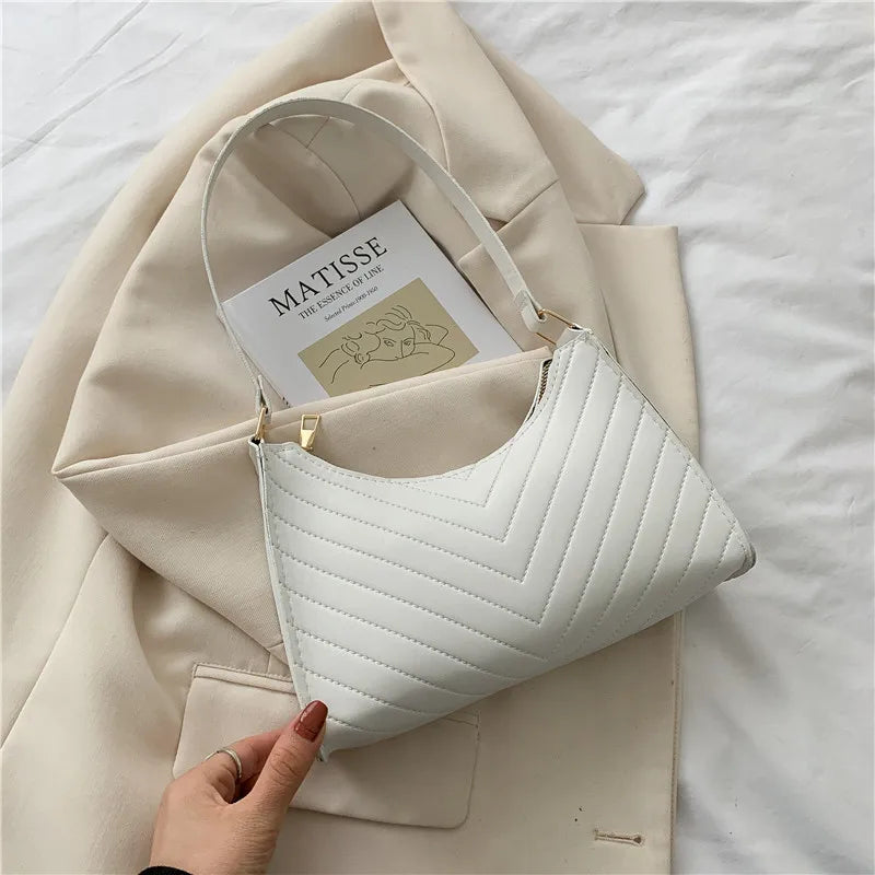 Women Underarm Shoulder Bag Chain Handbag Daily Tote Purse