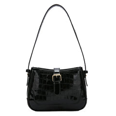 Women Bling Armpit Bags Glitter Stone Pattern Leather Handbags Crossbody Bag
