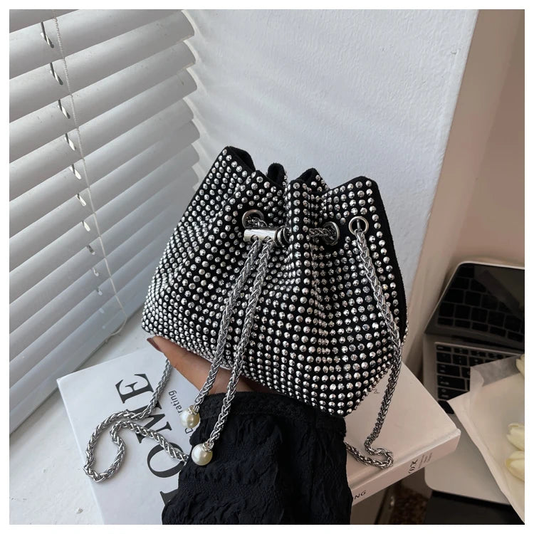 Sequin Crossbody Bag Evening Party Sliver Purse Girl Handbags
