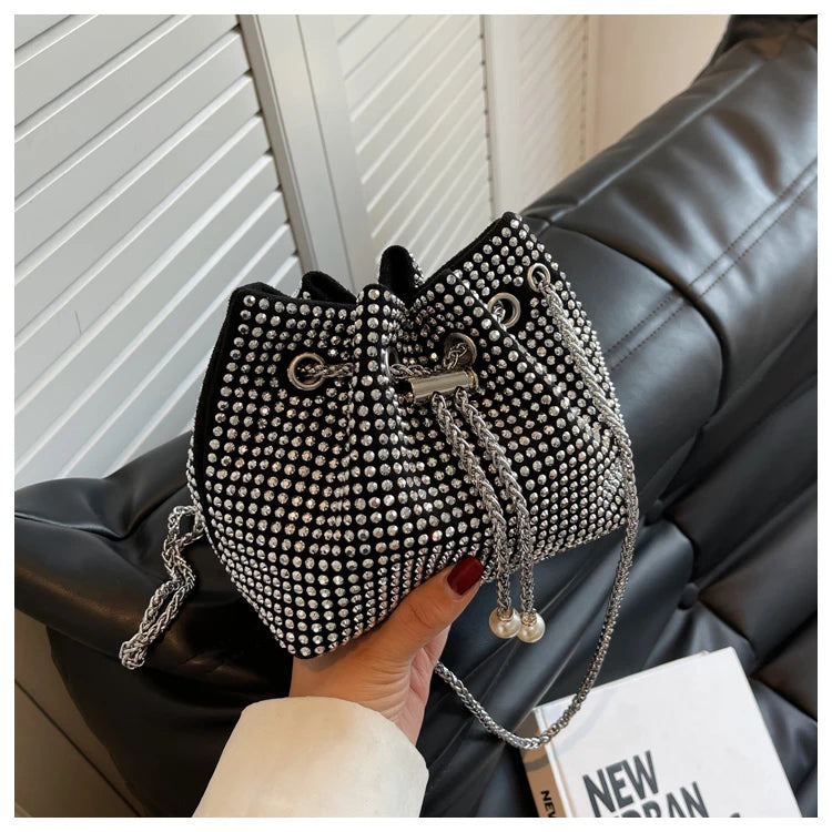 Sequin Crossbody Bag Evening Party Sliver Purse Girl Handbags