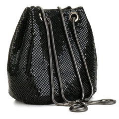 Sequin Crossbody Bucket Shoulder Bag Evening Party Purse