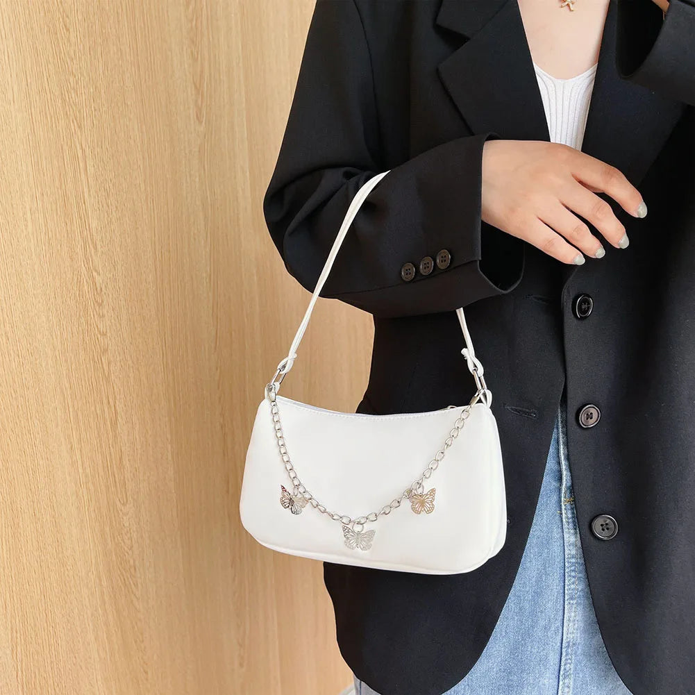 Women Butterfly Chain Shoulder Bags Ladies Small Shopper Bag Purse