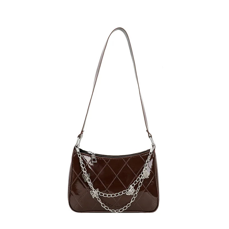 Women Butterfly Chain Shoulder Bags Casual Underarm Bags Ladies Small Hobos Hand