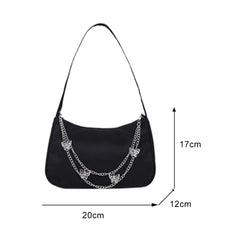 Women Butterfly Chain Shoulder Bags Pure Casual All-match
