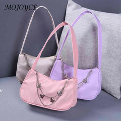 Women Butterfly Chain Shoulder Bags Pure Casual All-match