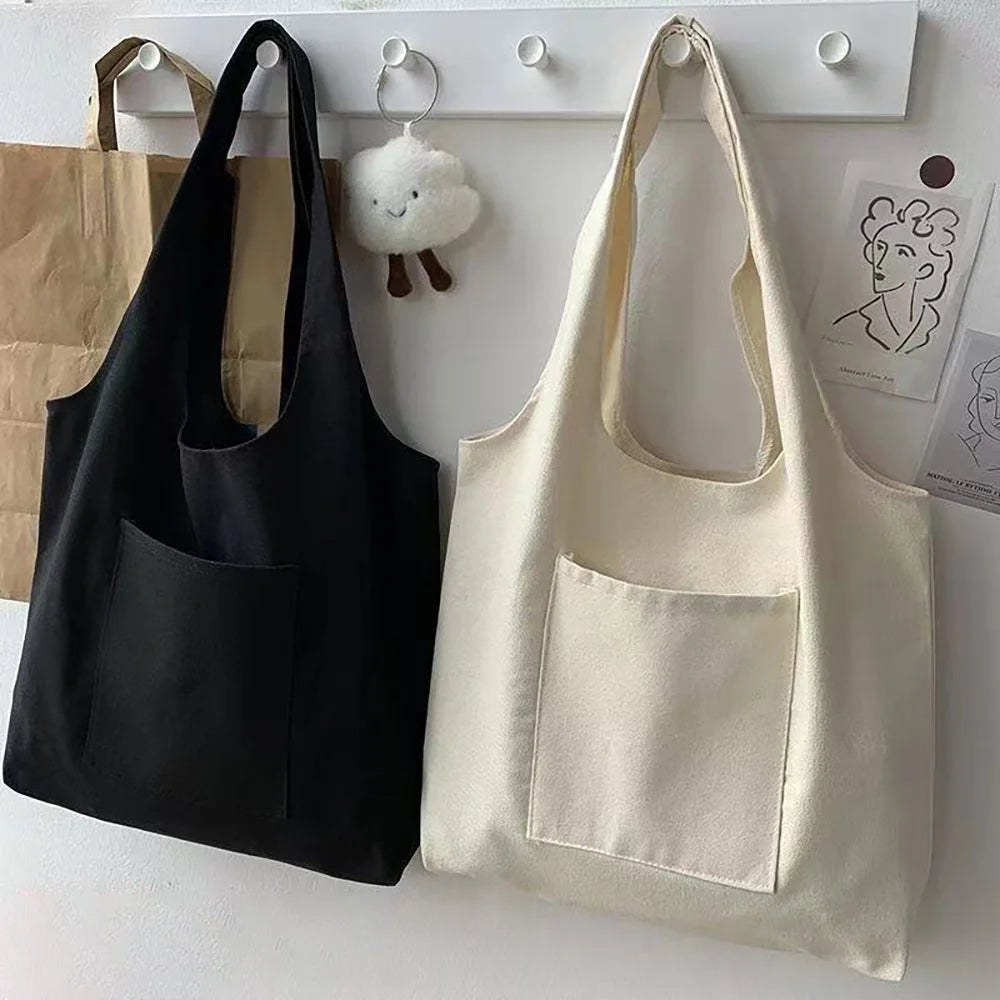 Women Canvas Shopping Bag Foldable Personalized Mistress Lad