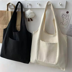 Women Canvas Shopping Bag Foldable Personalized Mistress Lad