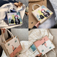 Small Canvas Shoulder Bag Eco Tote Casual Handbag