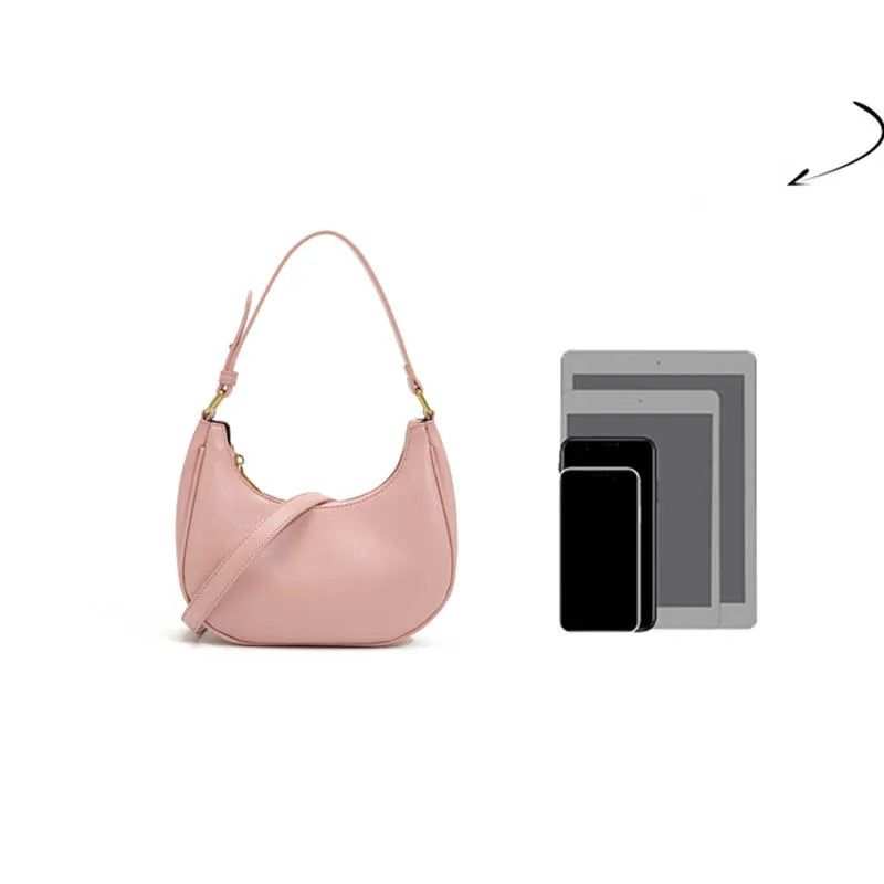 Women Shoulder Underarm Bags Zipper Handbag High Female Dumpling