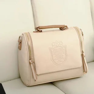 Barrel Shaped PU Cross Body Bag for Women