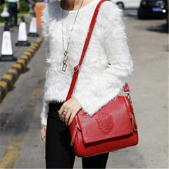 Barrel Shaped PU Cross Body Bag for Women