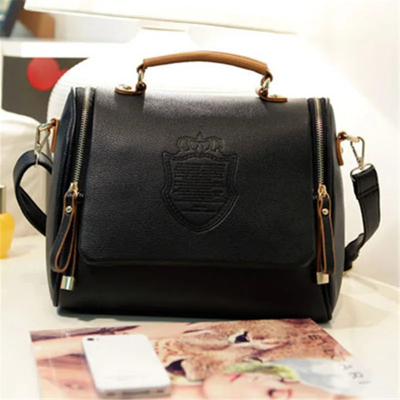 Barrel Shaped PU Cross Body Bag for Women