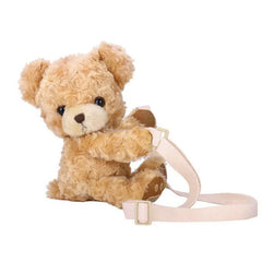 Women Bear Shoulder Bag Plush Handbag Purse Wallet Messenger Gift