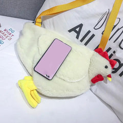 Chicken Pattern Crossbody Bag Women Shoulder Bag Casual Accessory