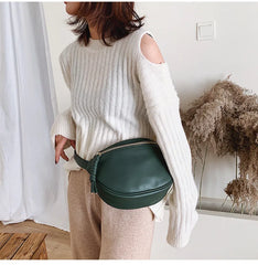 Women Crossbody Bag PU Leather Waist Bags Female Shoulder Handbag